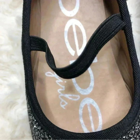 Bebe Toddler Glitter Flats Black Size 8 - Picture 16 of 16